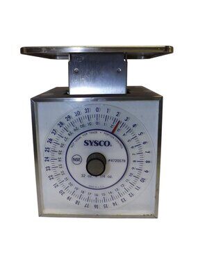 Sysco Edlund Portion Control Scale 32 Oz Manual Dial Stainless Steel NSF Cert